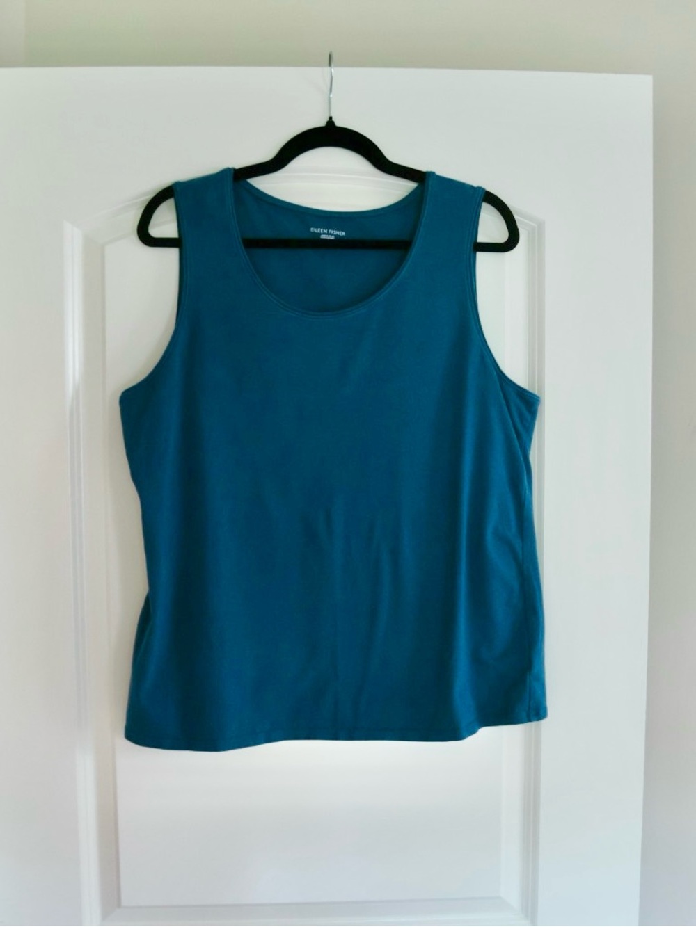 Eileen Fisher Deep Teal Scoop Neck Tank